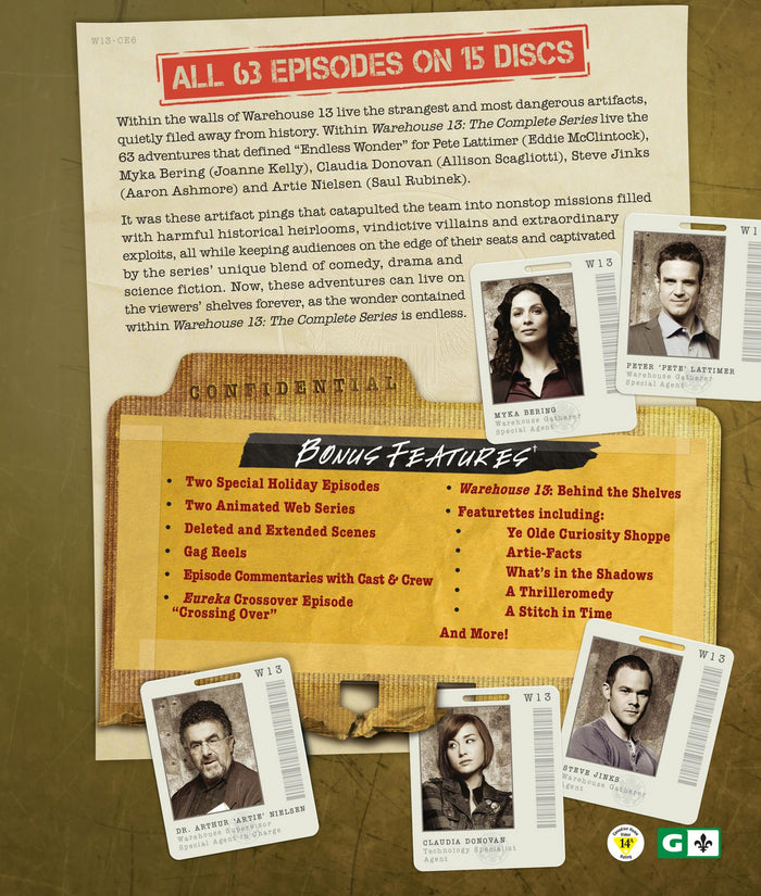 Warehouse 13: The Complete Series (Blu-ray New Box Art) [Blu-ray]