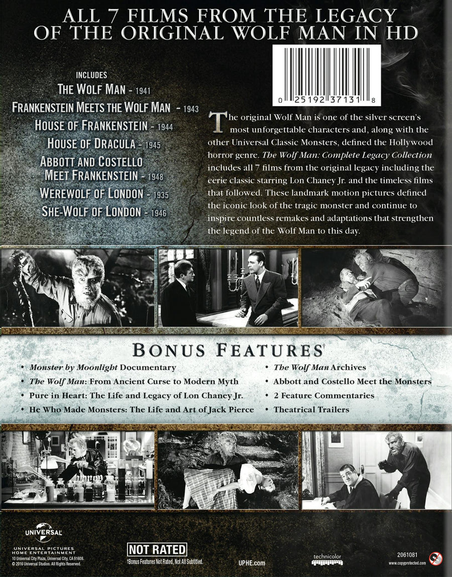 The Wolf Man: Complete Legacy Collection (Box Set) [Blu-ray]
