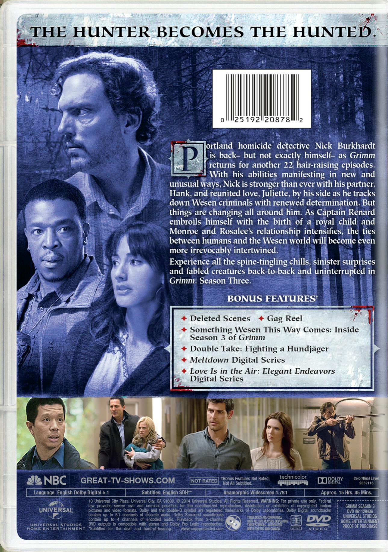 (未使用･未開封品)　GRIMM Season 1 - 3 / グリム シーズン 1 - 3 [DVD][Import] f4u0baa Grimm: Season 3 [DVD] – GRUV Entertainment