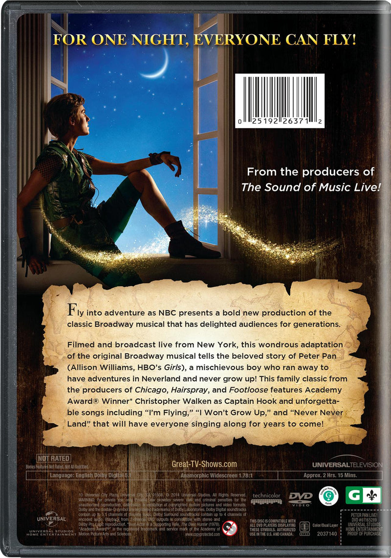 Peter Pan Live! [DVD]