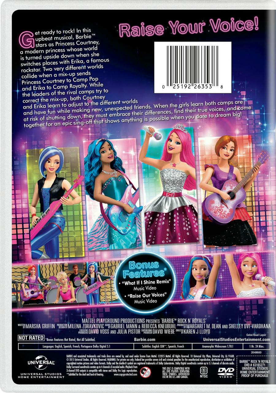 Barbie in Rock 'N' Royals [DVD]