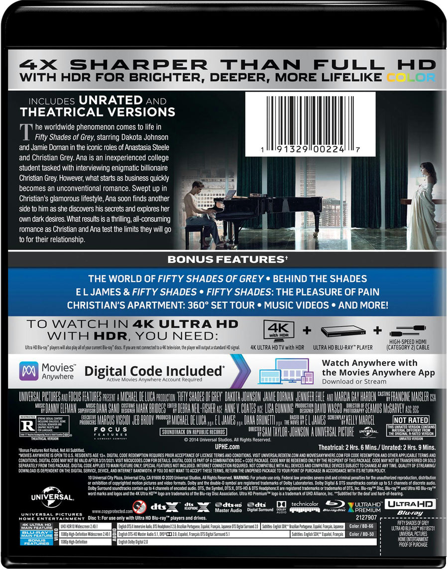 Fifty Shades of Grey (4K Ultra HD) [UHD]