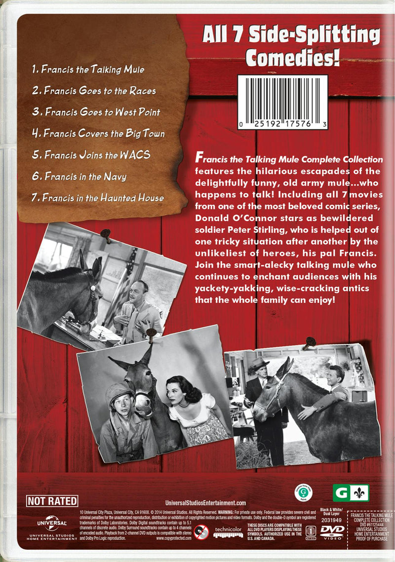 Francis the Talking Mule Complete Collection (Box Set) [DVD]