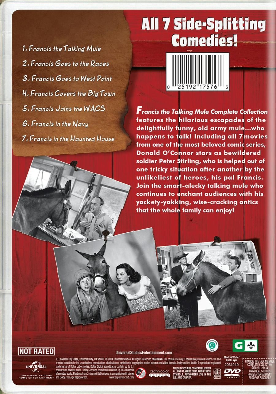 Francis the Talking Mule Complete Collection (Box Set) [DVD]