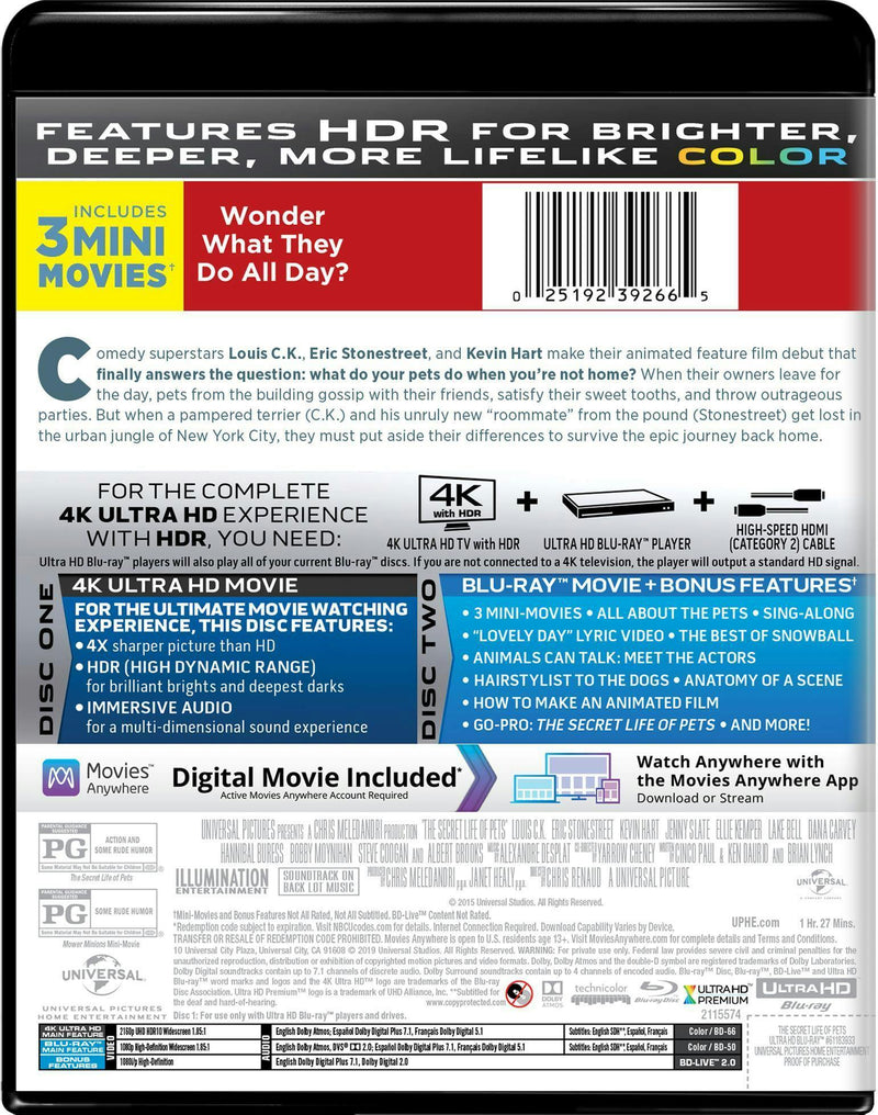 The Secret Life of Pets (4K Ultra HD) [UHD]