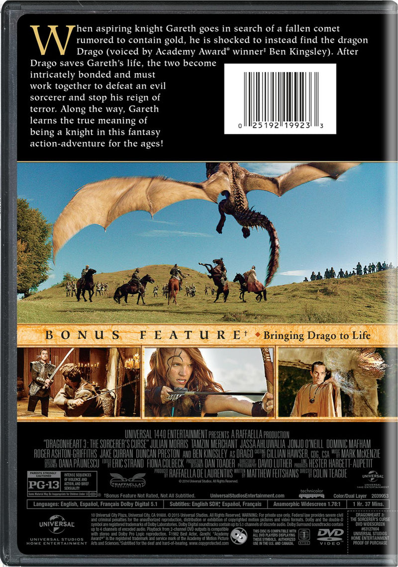 Dragonheart 3 - The Sorcerer's Curse [DVD]