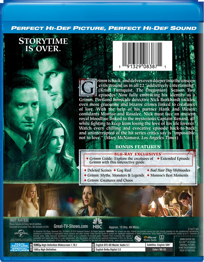 Grimm: Season 2 (Blu-ray + Digital HD) [Blu-ray]