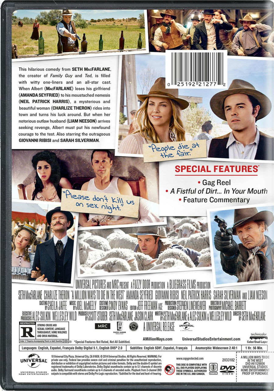 A Million Ways to Die in the West [DVD]