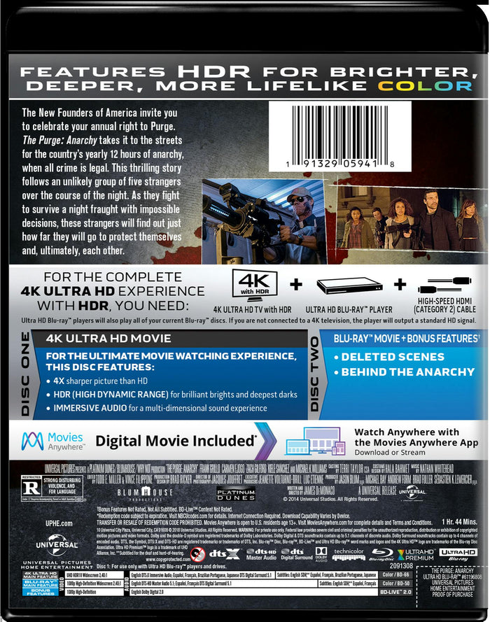 The Purge: Anarchy (4K Ultra HD) [UHD]