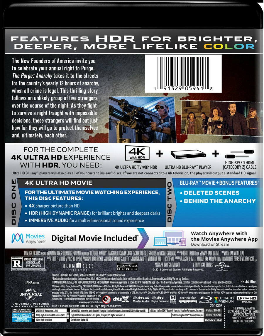 The Purge: Anarchy (4K Ultra HD) [UHD]