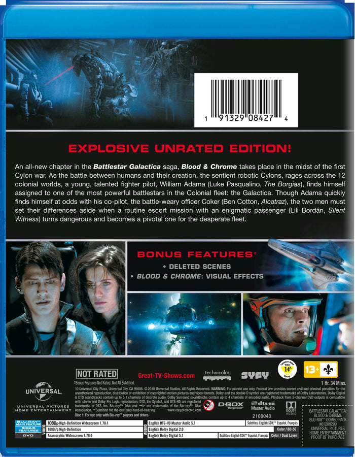 Battlestar Galactica: Blood and Chrome (Unrated Edition) [Blu-ray]