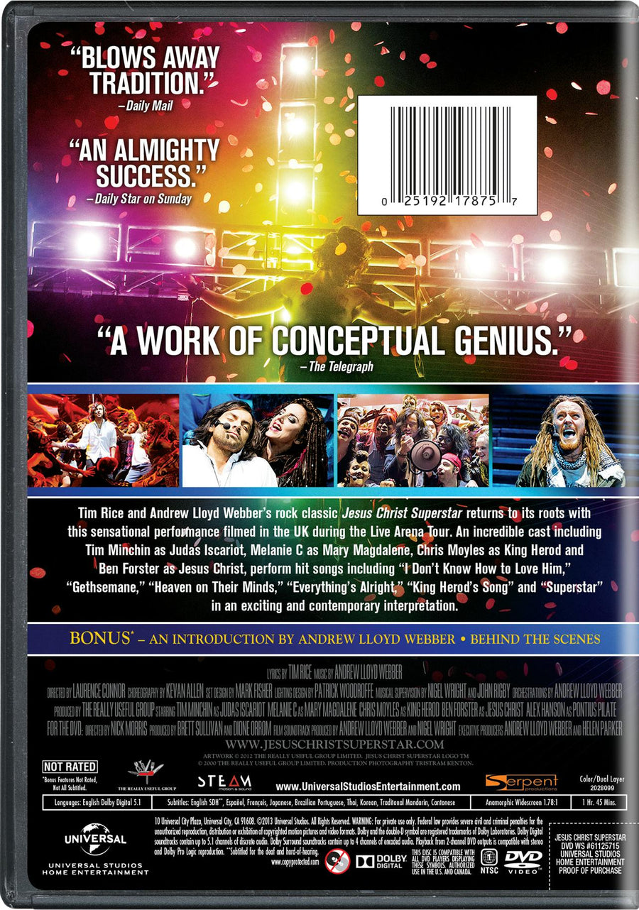 Jesus Christ Superstar - Live Arena Tour 2012 [DVD]