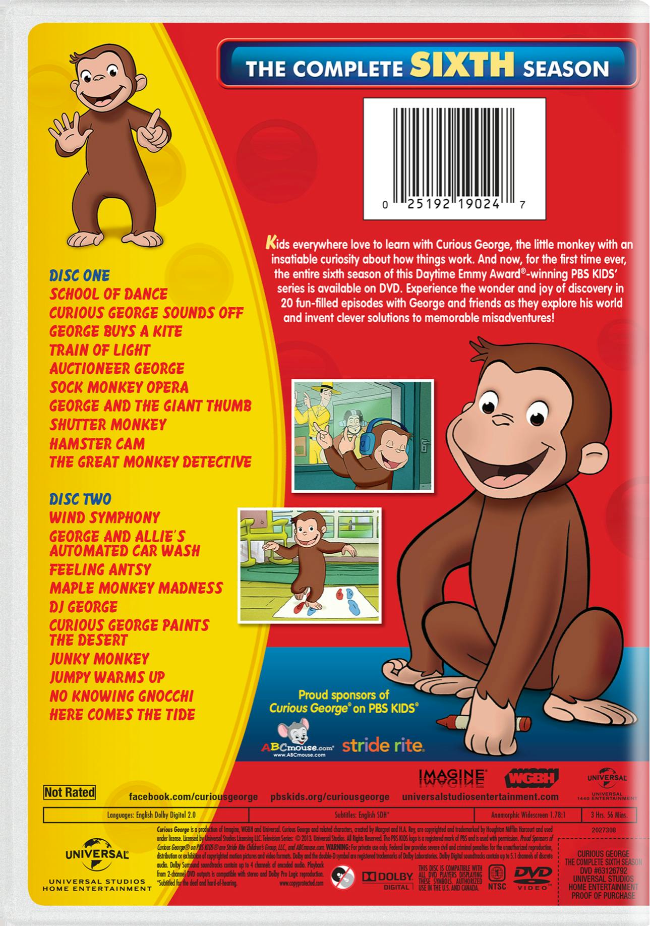 Curious George: The Complete Sixth Season [DVD] – GRUV