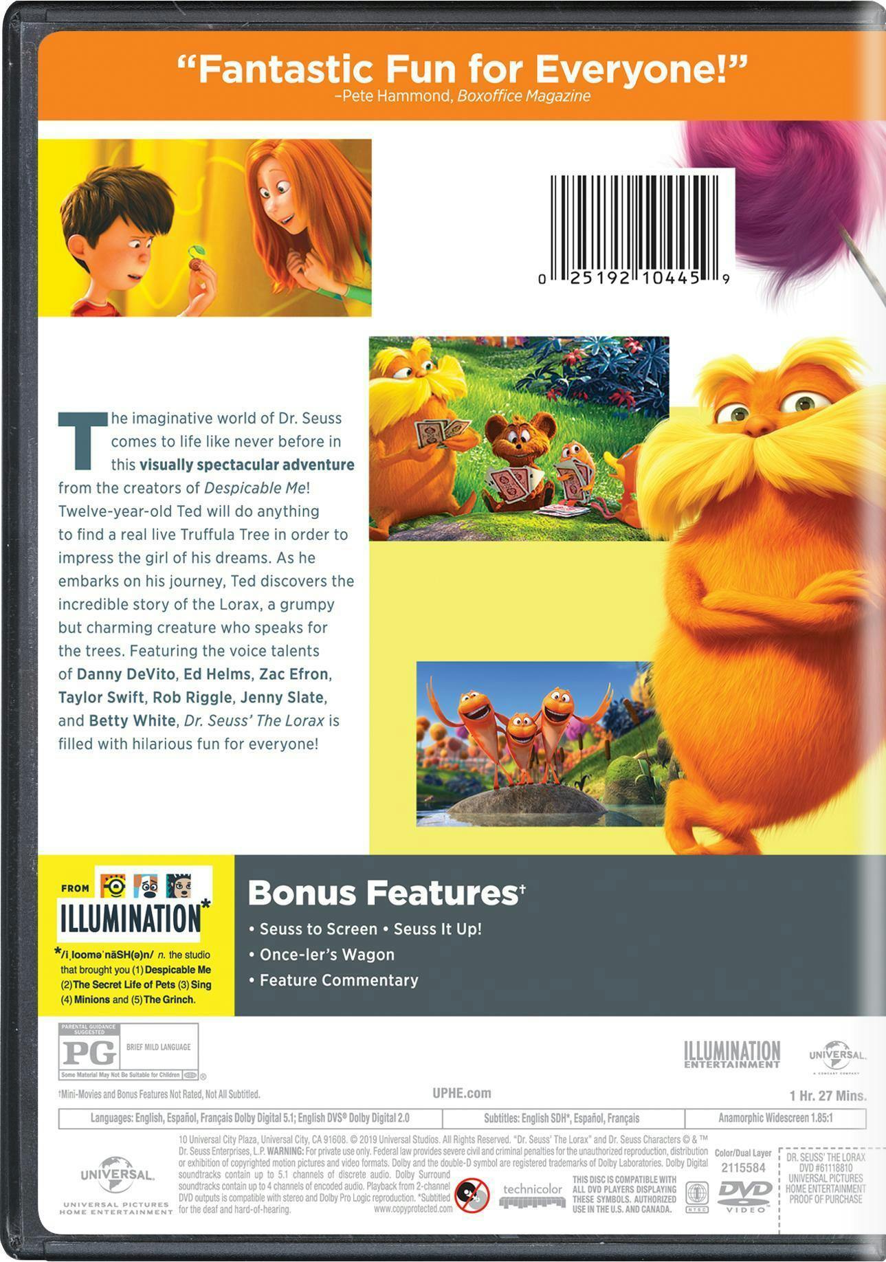 The Lorax [DVD] – GRUV Entertainment