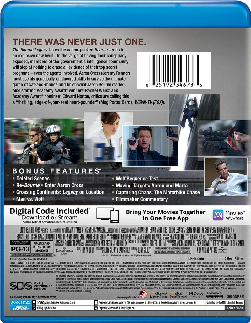 The Bourne Legacy (Blu-ray New Box Art) [Blu-ray]