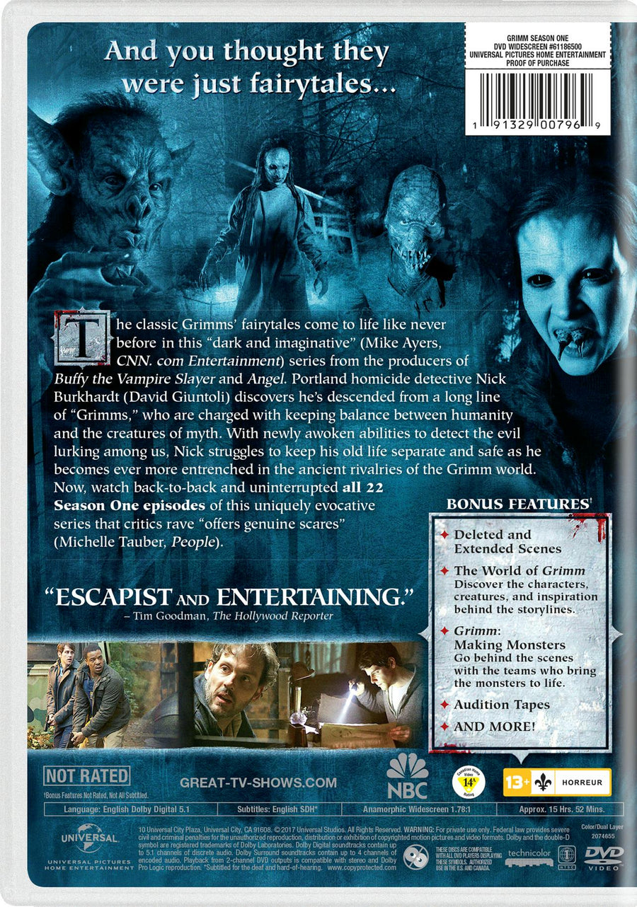 Grimm: Season 1 (5 Disc) (DVD New Box Art) [DVD]