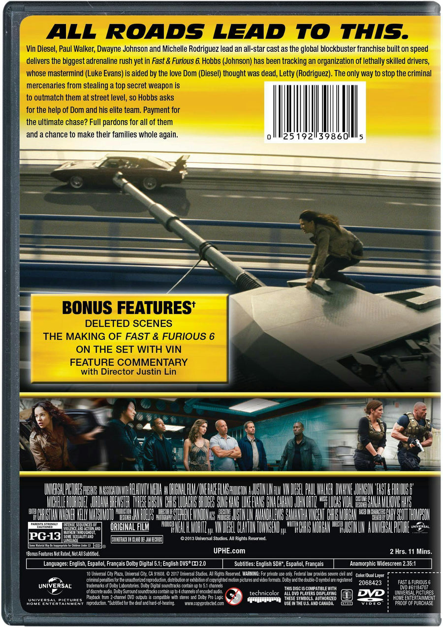 Fast & Furious 6 [DVD]