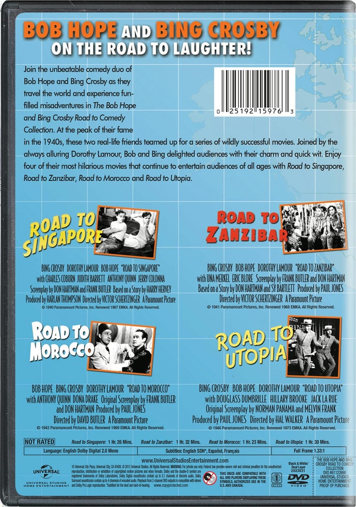 The Bob Hope and Bing Crosby Road to Comedy Collection [DVD]