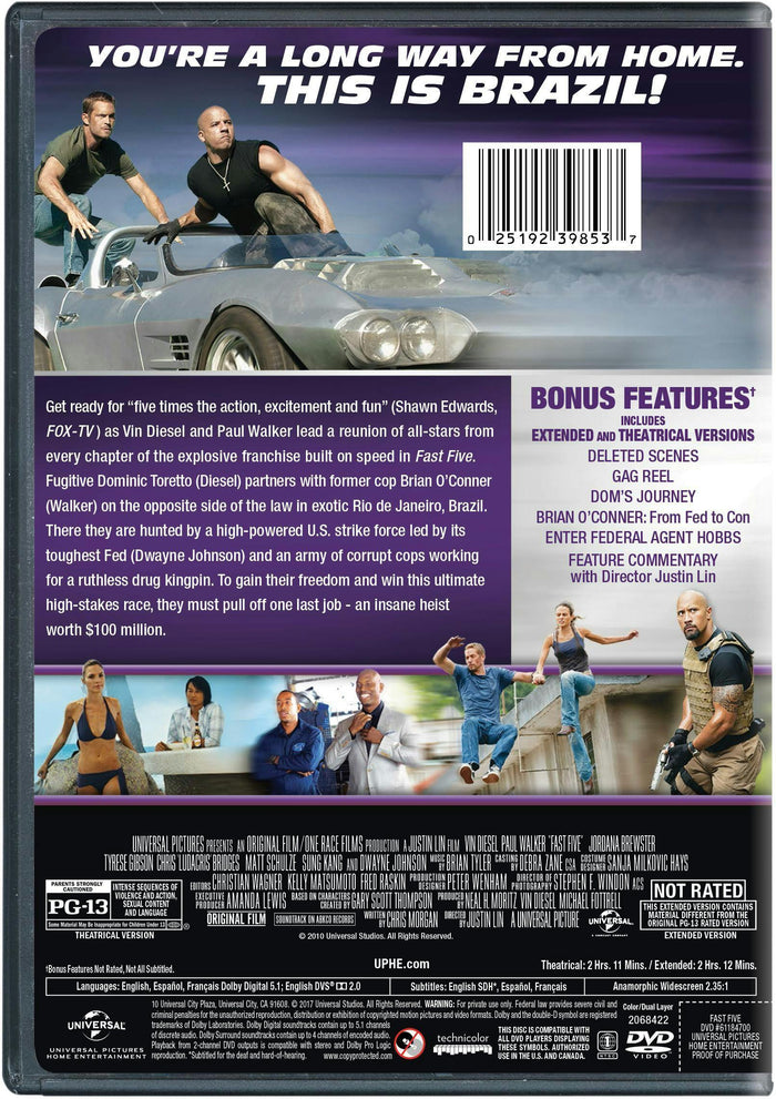 Fast & Furious 5 [DVD]