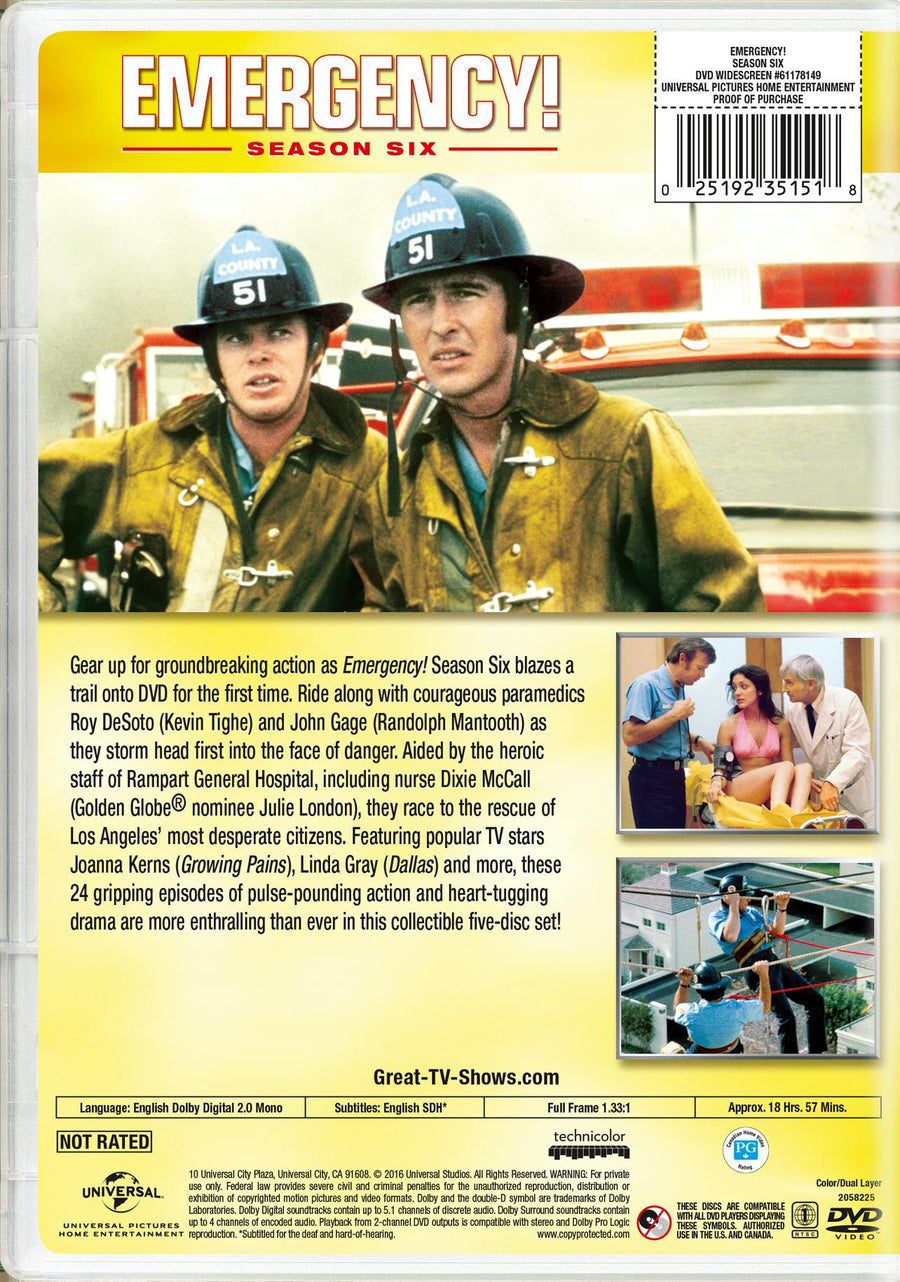 Emergency! Season Six (DVD New Box Art) [DVD]