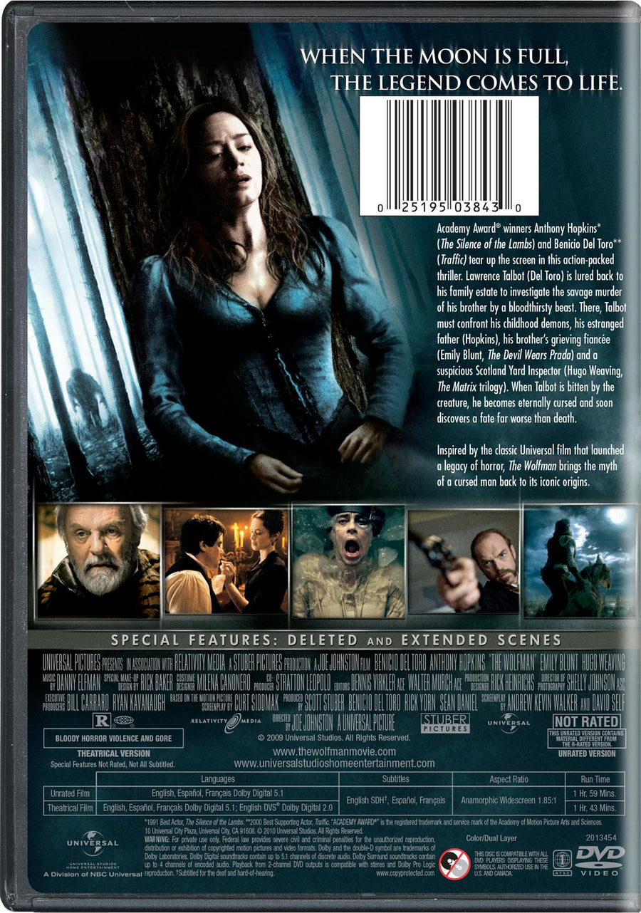 The Wolfman (DVD Unrated Director's Cut) [DVD]