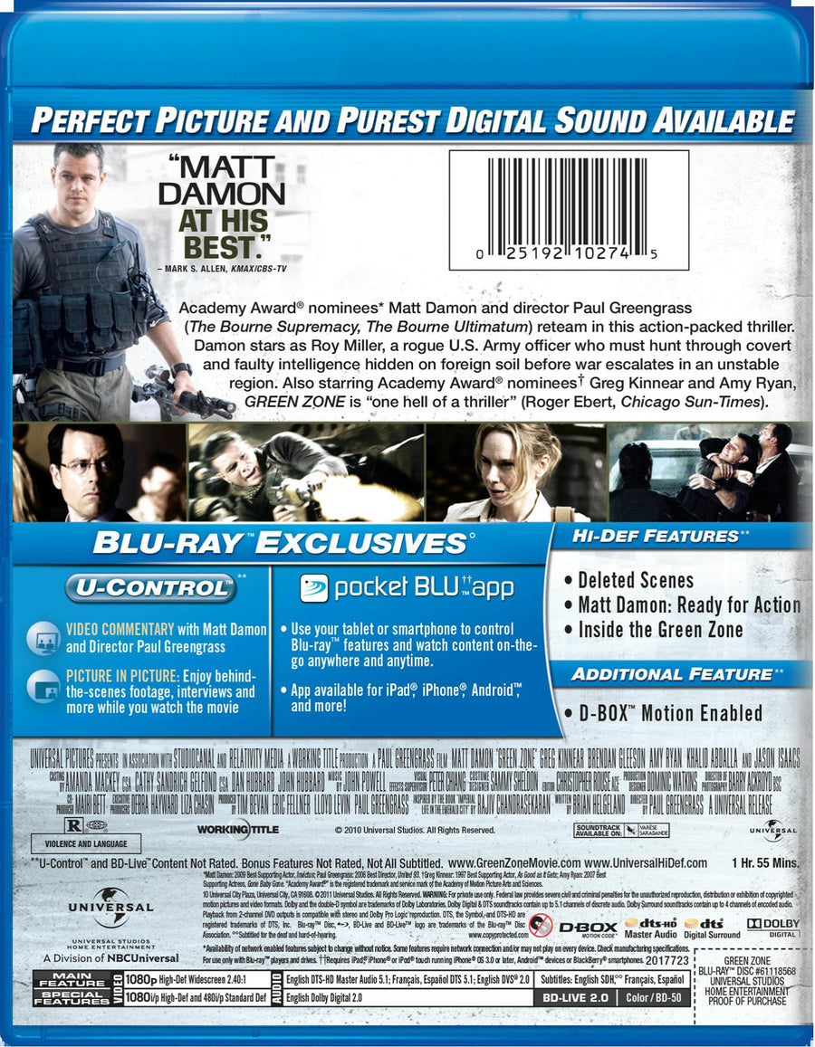 Green Zone (Blu-ray New Packaging) [Blu-ray]