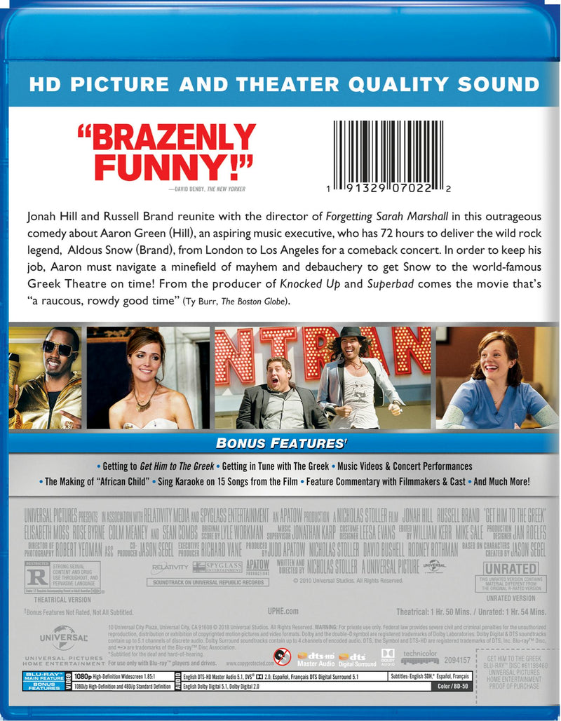 Get Him to the Greek (Unrated Edition) [Blu-ray]