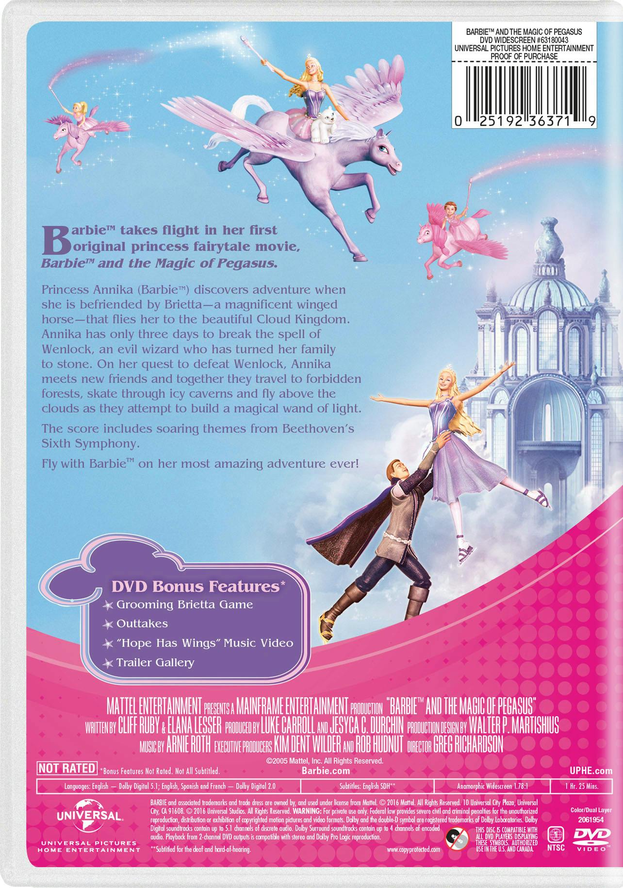 【中古】 DVD BARBIE &amp; THE MAGIC OF PEGASUS Barbie and the Magic of Pegasus (DVD, 2005) for sale online