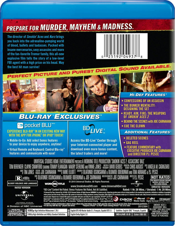 Smokin' Aces 2 - Assassins' Ball [Blu-ray]