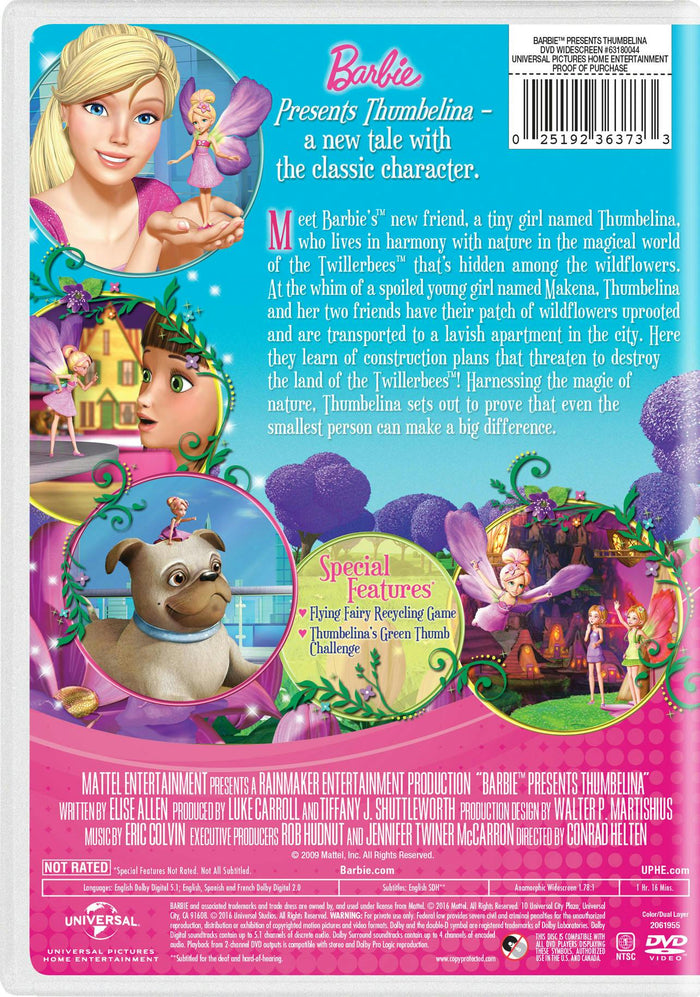 Barbie Presents Thumbelina [DVD]