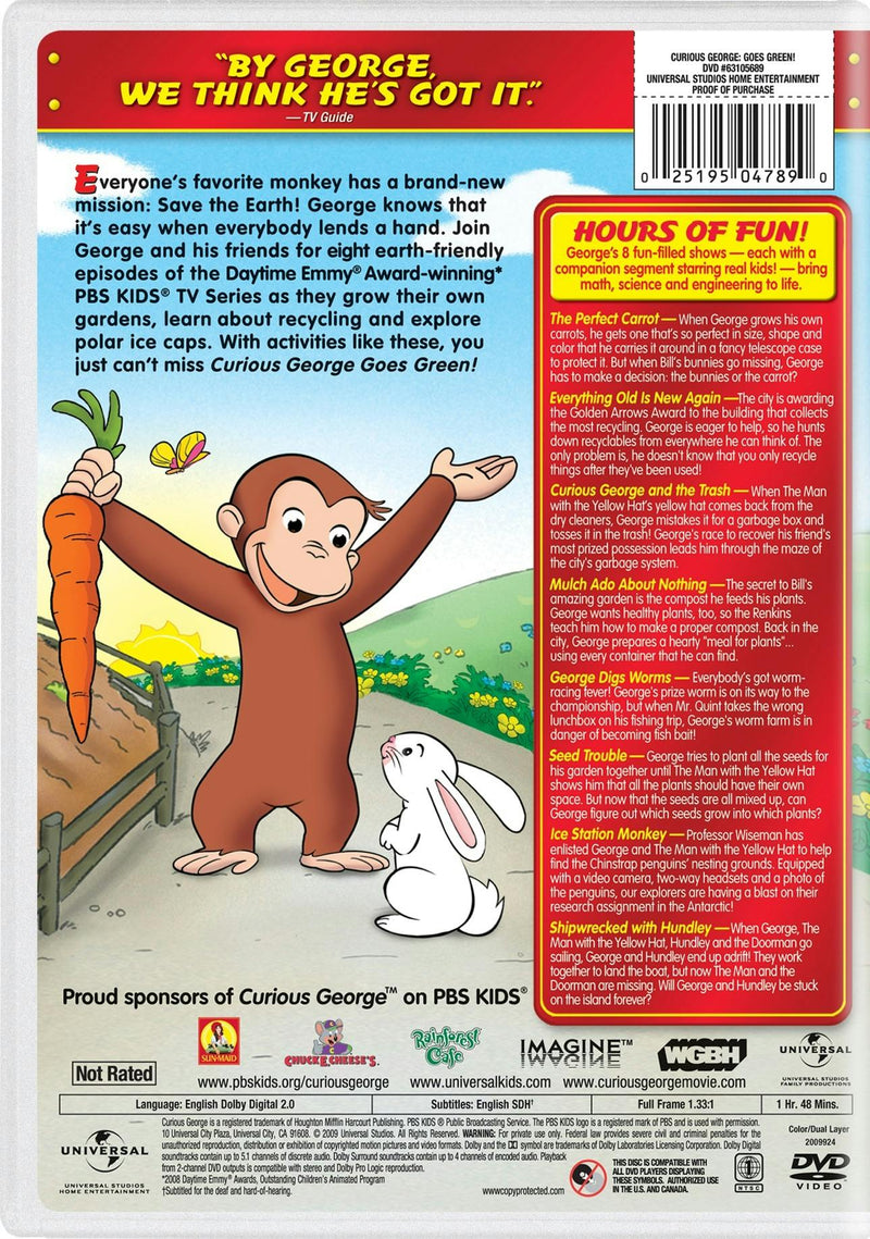 Curious George: Goes Green! [DVD]