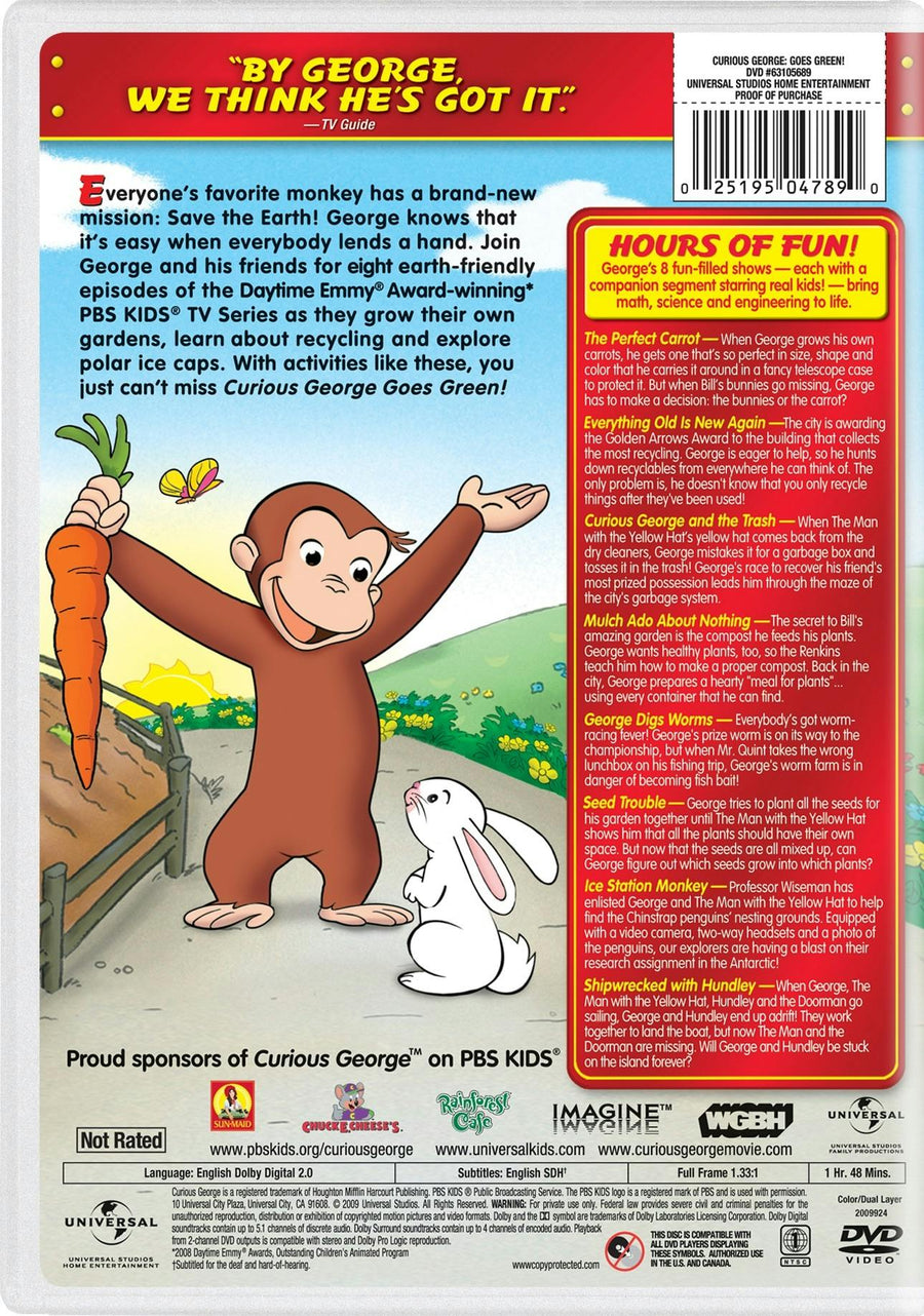 Curious George: Goes Green! [DVD]