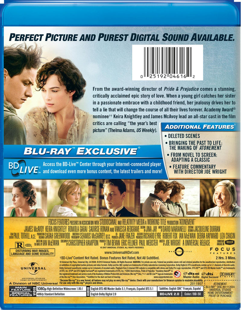 Atonement [Blu-ray]