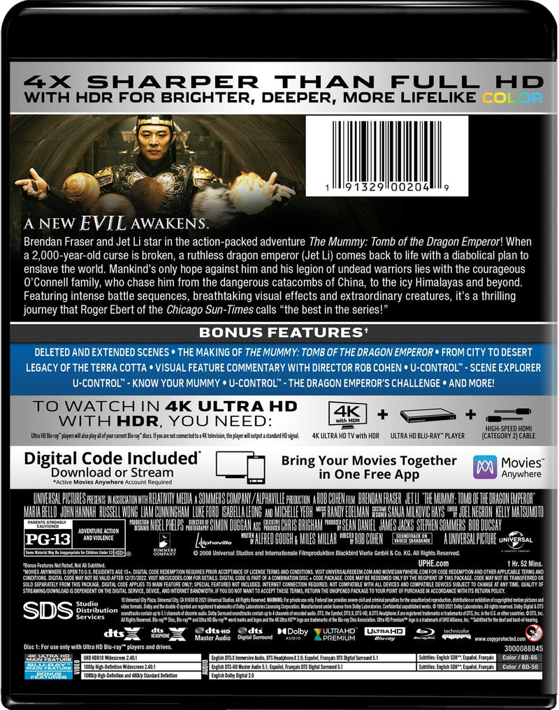 The Mummy: Tomb of the Dragon Emperor (4K Ultra HD) [UHD]