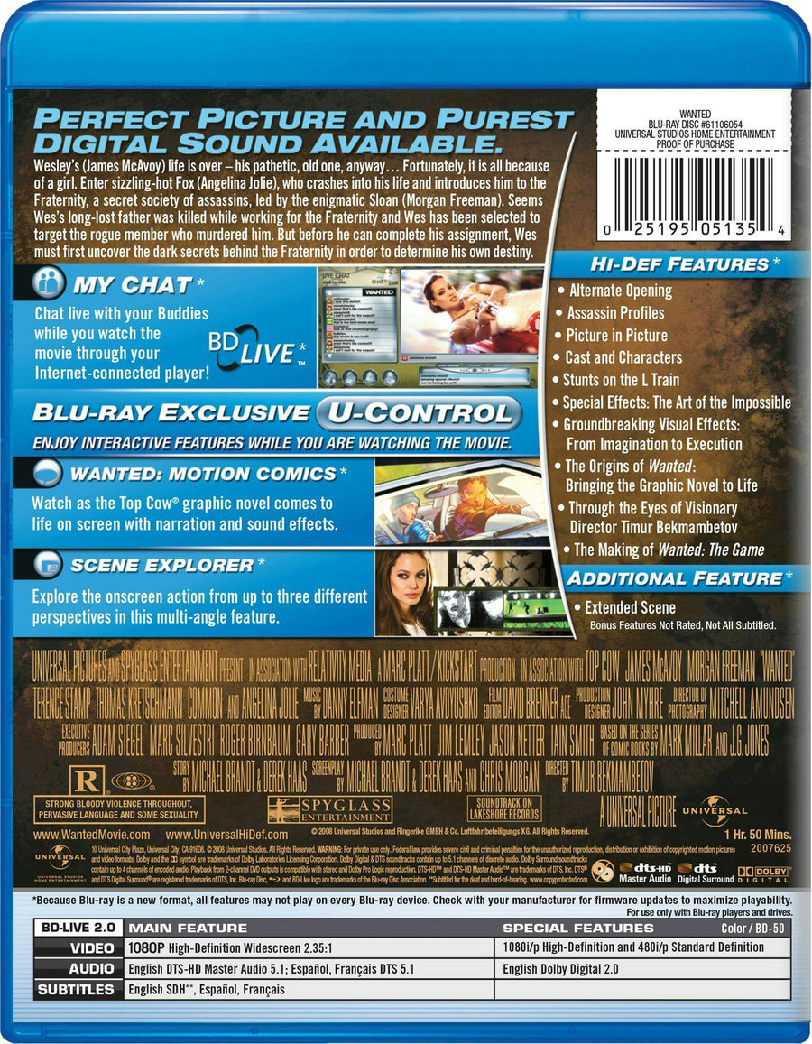 Wanted (Blu-ray Special Edition) [Blu-ray]