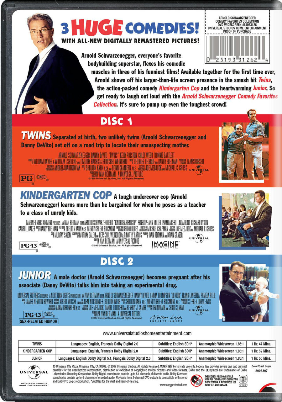 Arnold Schwarzenegger: Comedy Favorites Collection (DVD Franchise Collection) [DVD]