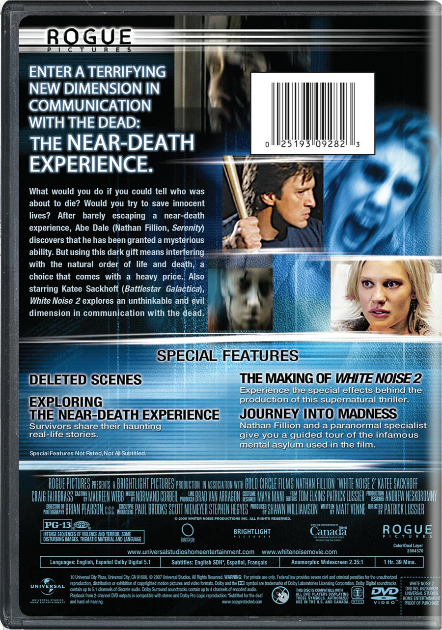 White Noise 2 - The Light (DVD Widescreen) [DVD]
