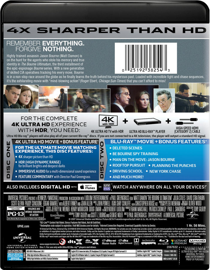 The Bourne Ultimatum (4K Ultra HD) [UHD]