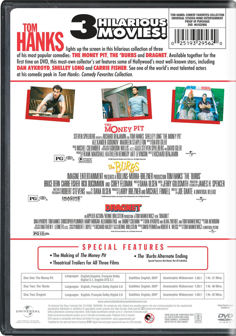 Tom Hanks: Comedy Favorites Collection [DVD]