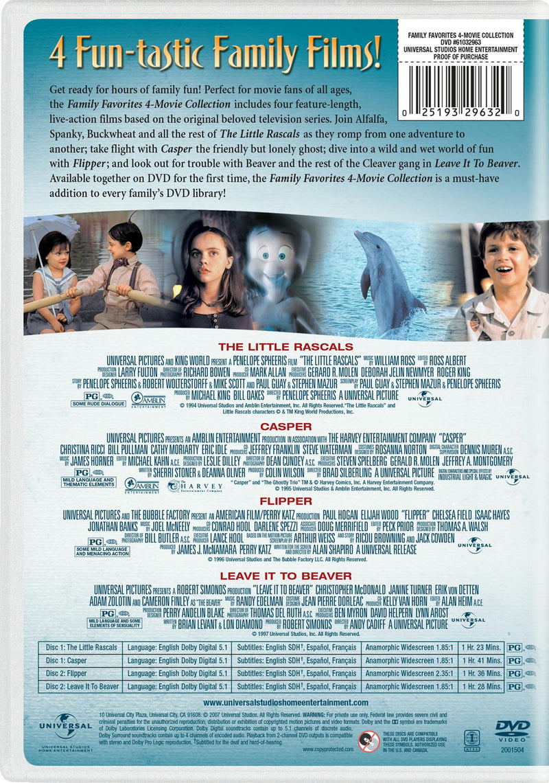 The little rascals/Casper/Flipper/Leave it to Beaver [DVD]