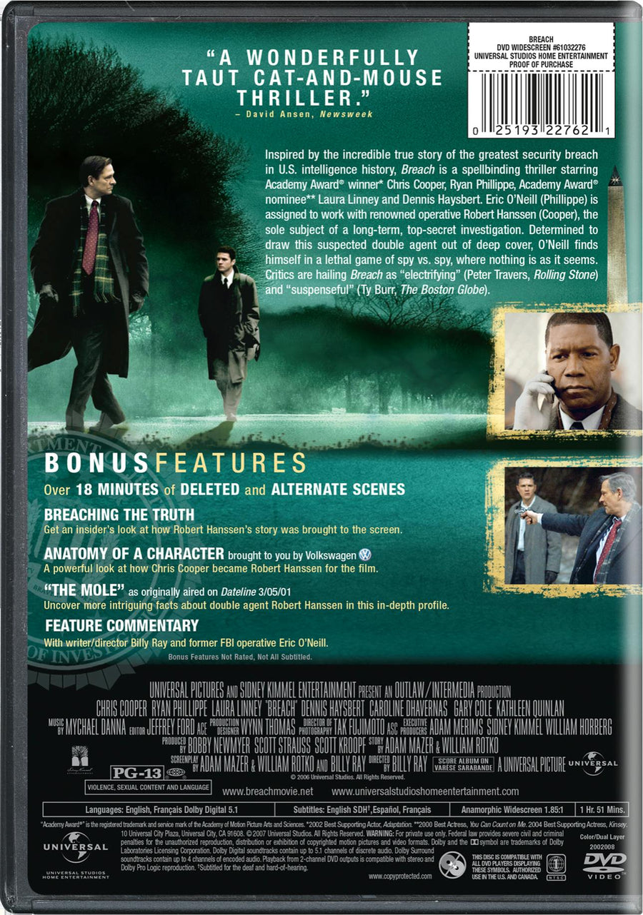 Breach (DVD Widescreen) [DVD]