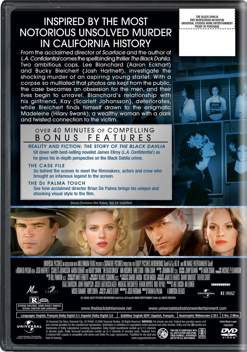 The Black Dahlia (DVD Widescreen) [DVD]