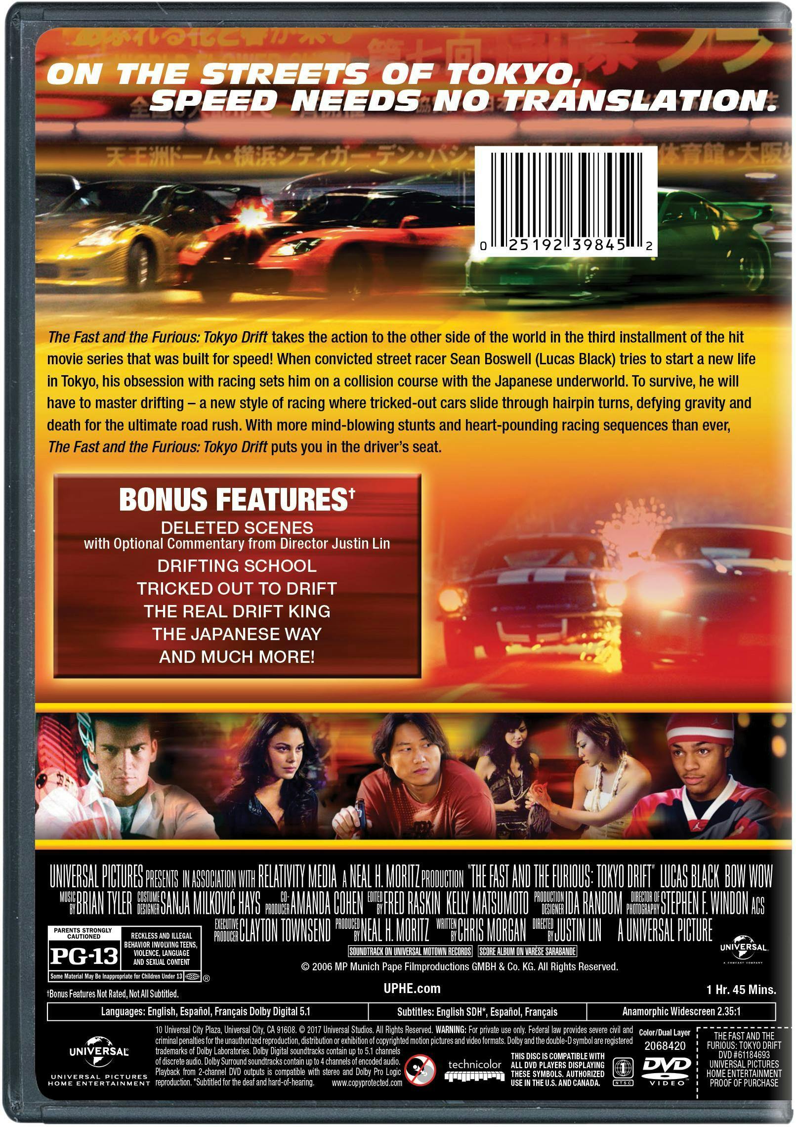 The Fast and the Furious: Tokyo Drift [DVD] – GRUV Entertainment