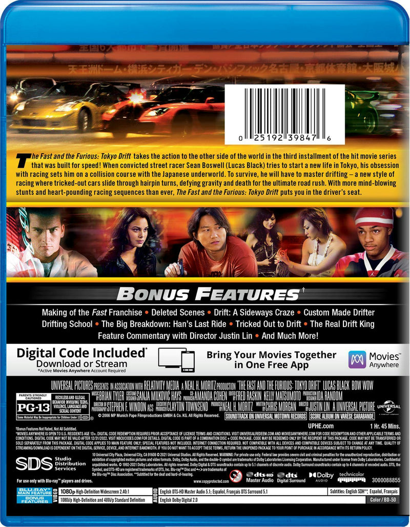 The Fast and the Furious: Tokyo Drift (Blu-ray) [Blu-ray]