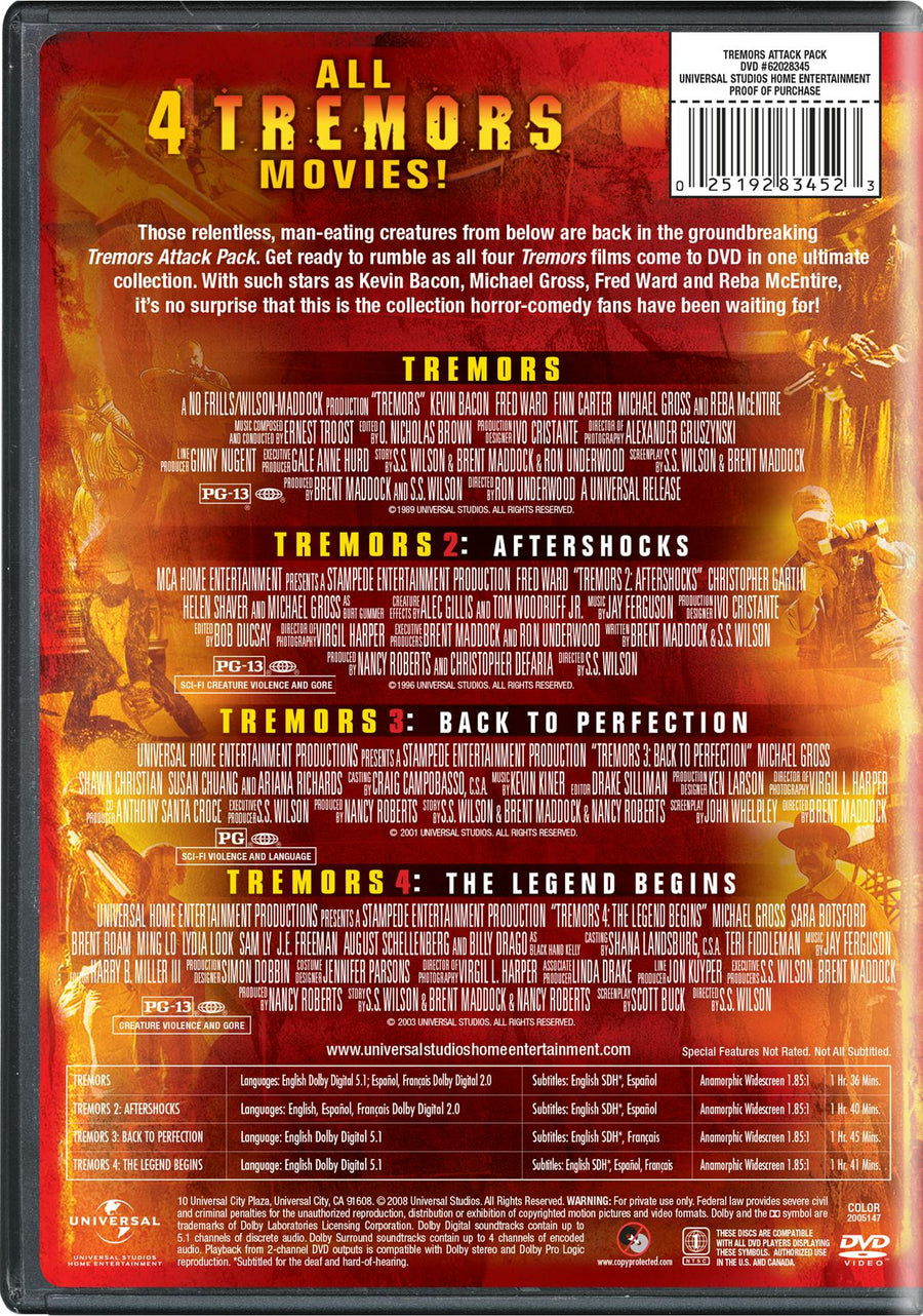 Tremors: 1-4 (DVD Set) [DVD]