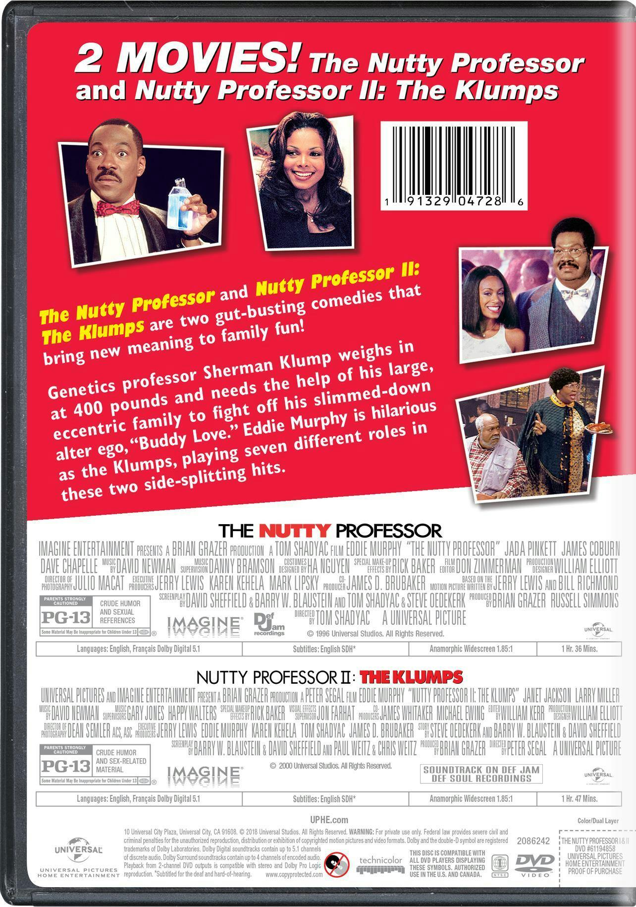 The Nutty Professor I & II (DVD New Box Art) [DVD] – GRUV