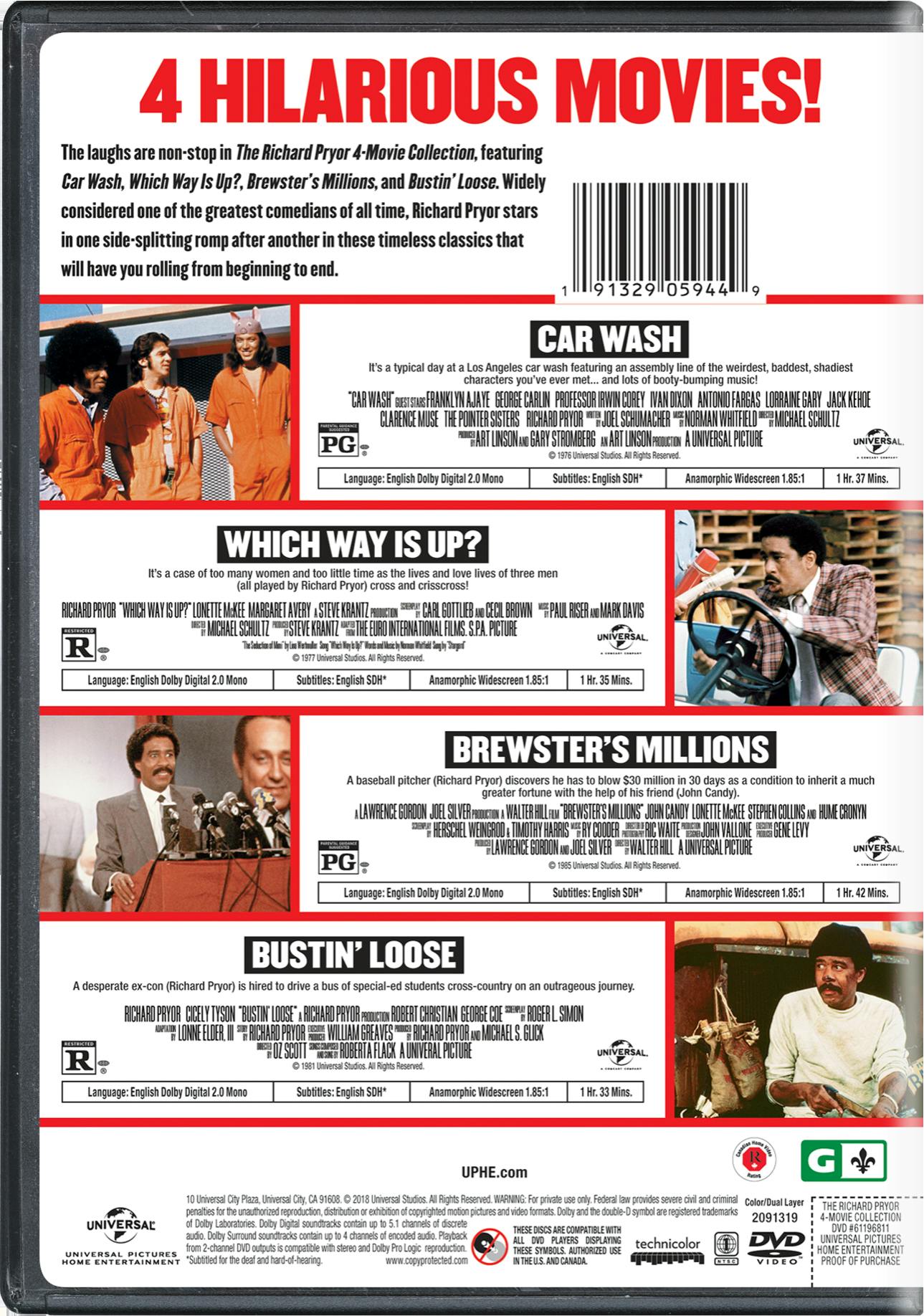 The Richard Pryor 4-Movie Collection [DVD] – GRUV Entertainment