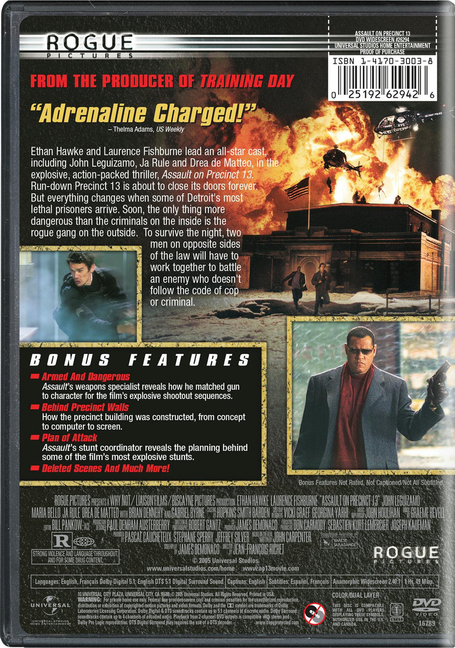 Assault On Precinct 13 (DVD Widescreen) [DVD]