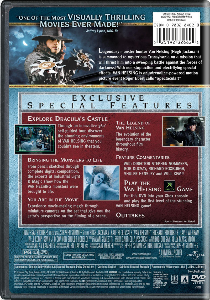 Van Helsing (DVD Widescreen) [DVD]
