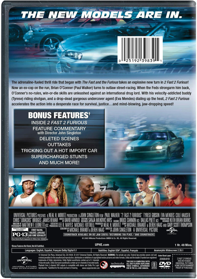 2 Fast 2 Furious [DVD]
